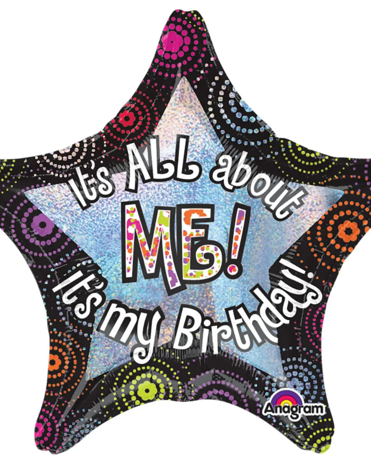 28" It's All About Me Birthday Balloon #215