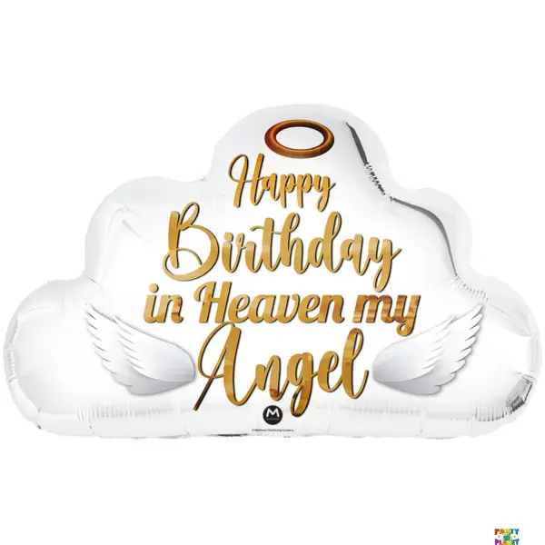 28" Happy Birthday in Heaven Balloon