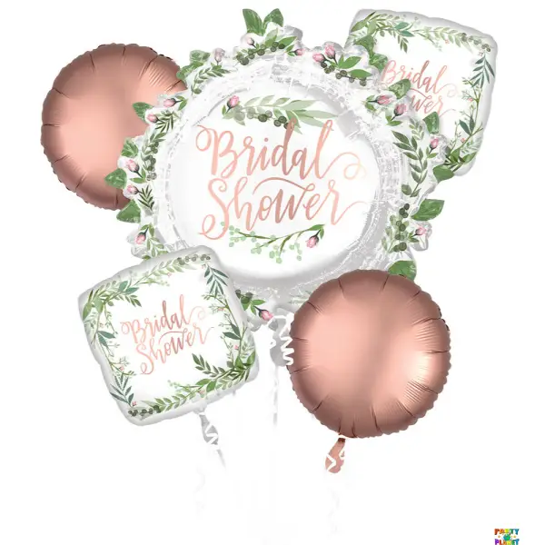 Bouquet Love and Leaves Bridal Shower Balloons