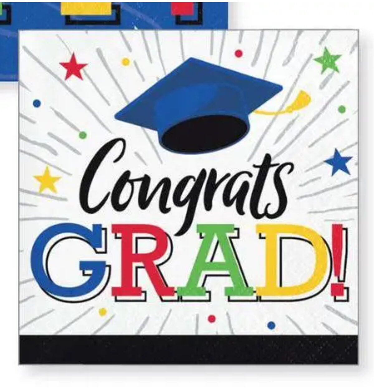 HATS OFF GRAD LUNCH NAPKINS 16CT.