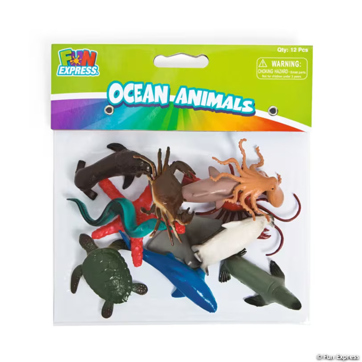 Ocean_Animal_Character_Toys.jpg Value Pack PVC Ocean Animals 12ct - Image 1