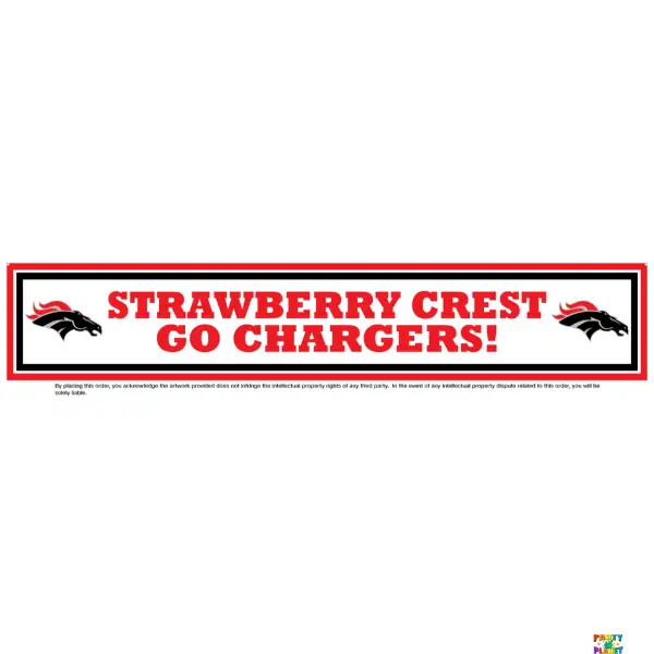 Custom School Spirit Banner