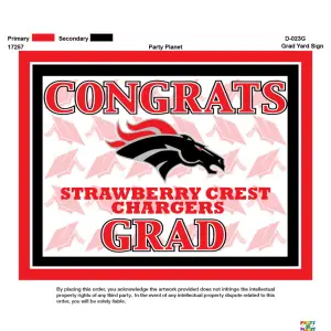Squared High School Graduation Yard Signs - Image 4