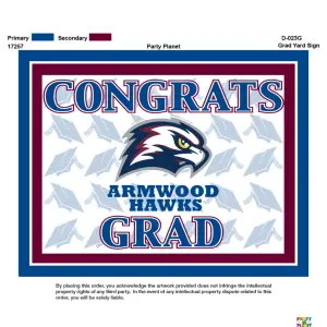 Squared High School Graduation Yard Signs - Image 2