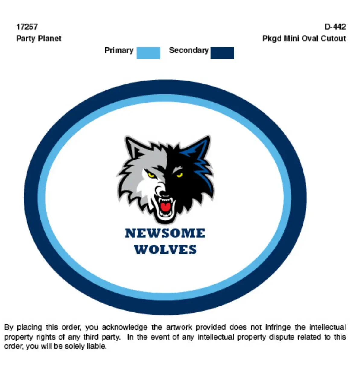 Newsome High School Mini Oval Cutouts