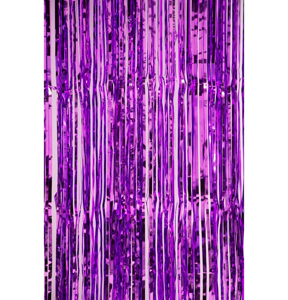 PURPLE FOIL FRINGE DOOR CURTAIN