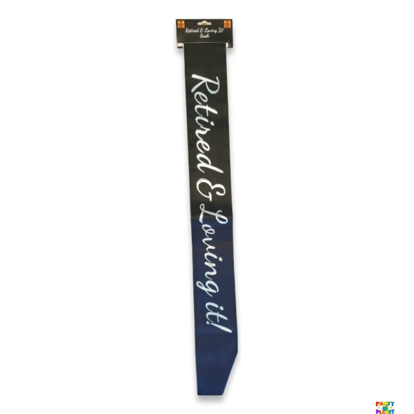 Black Retired & Loving It Sash