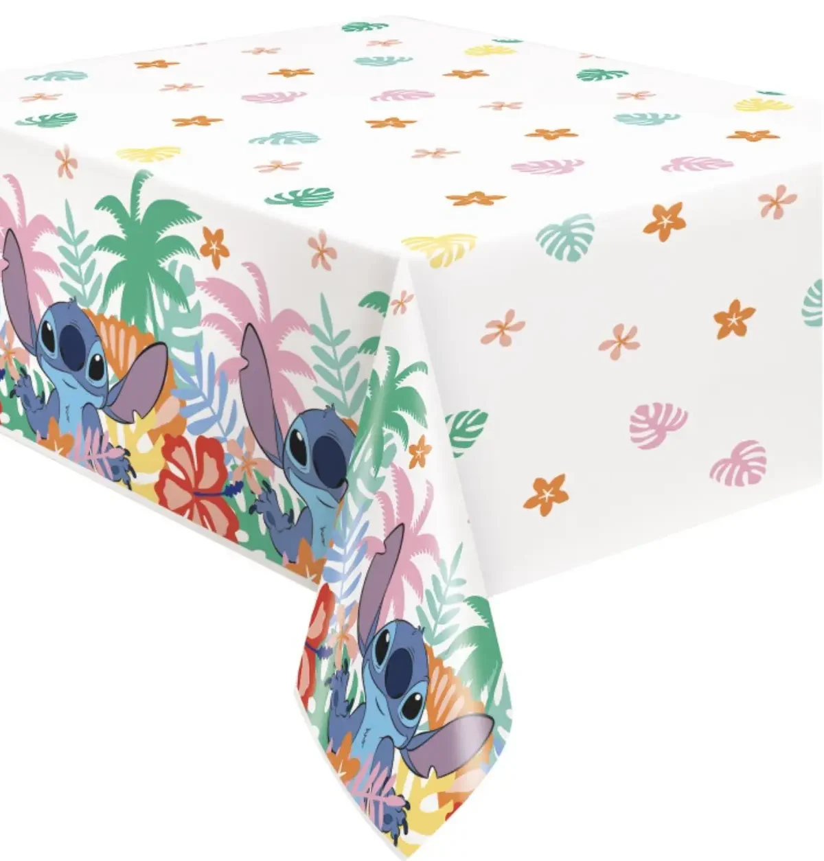 Disney Stitch Rectangular Plastic Table Cover 54" x 84" - Short Fold