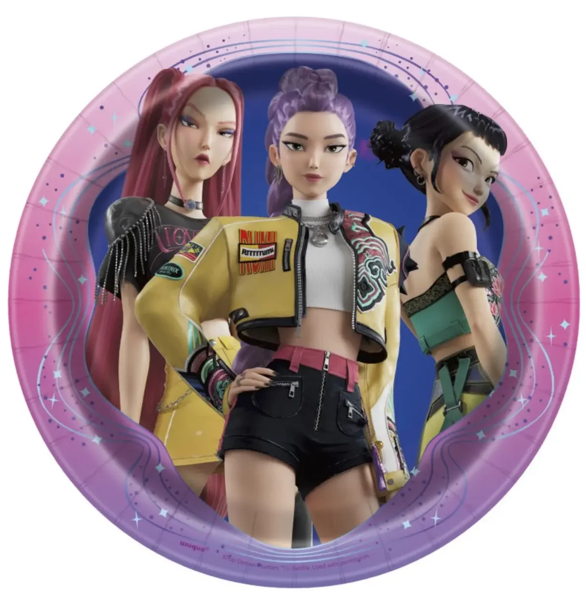 KPop Demon Hunters Round 7" Dessert Plates  8ct.