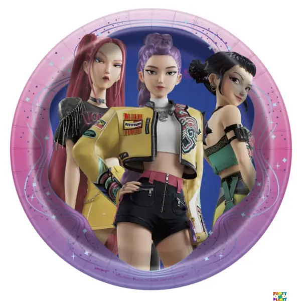KPop Demon Hunters Round 7" Dessert Plates  8ct.