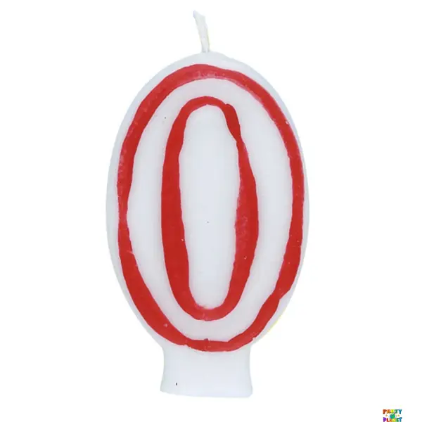 Deluxe Numeral Candle 0