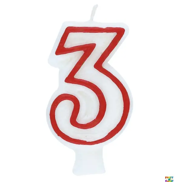 Deluxe Numeral Candle 3
