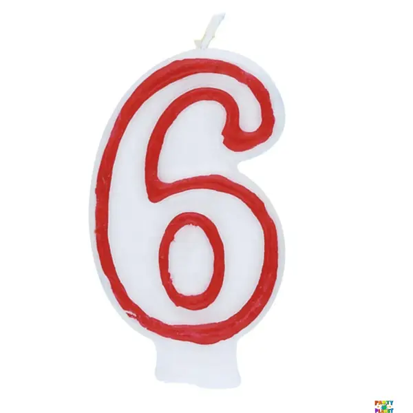 Deluxe Numeral Candle 6