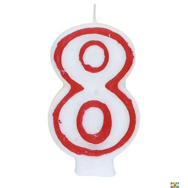 Deluxe Numeral Candle 8