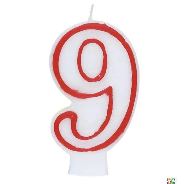 Deluxe Numeral Candle 9