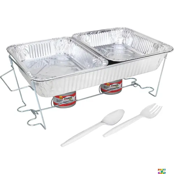11 PIECE BUFFET SERVING KIT (Chafing Rack Kit)