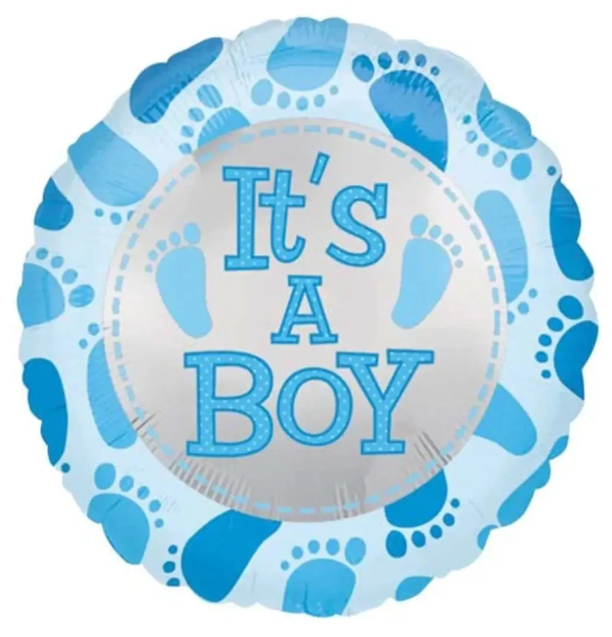 18" Its a Boy Baby Boy Feet Balloon #254