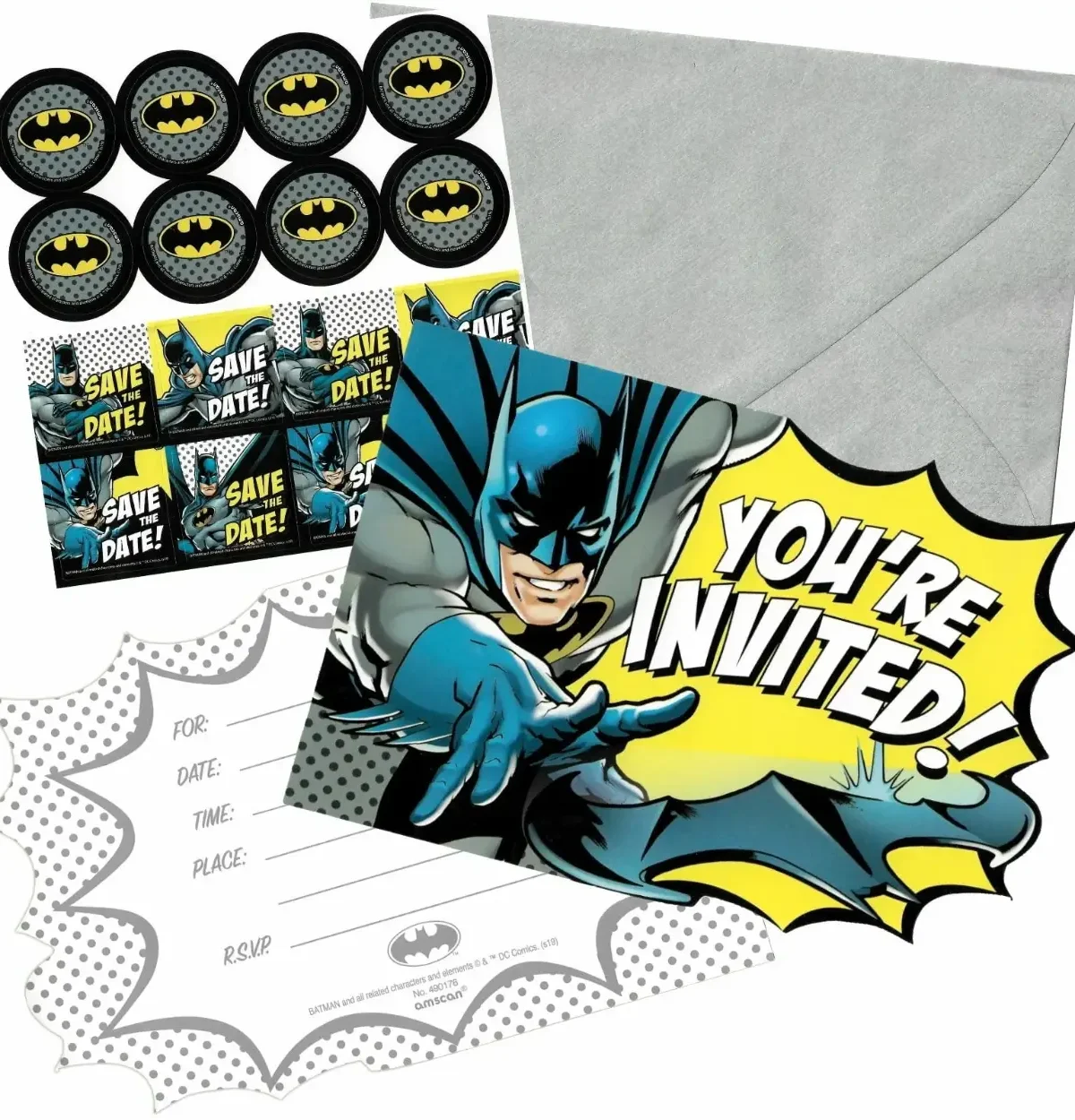 Batman Invitations 8ct.