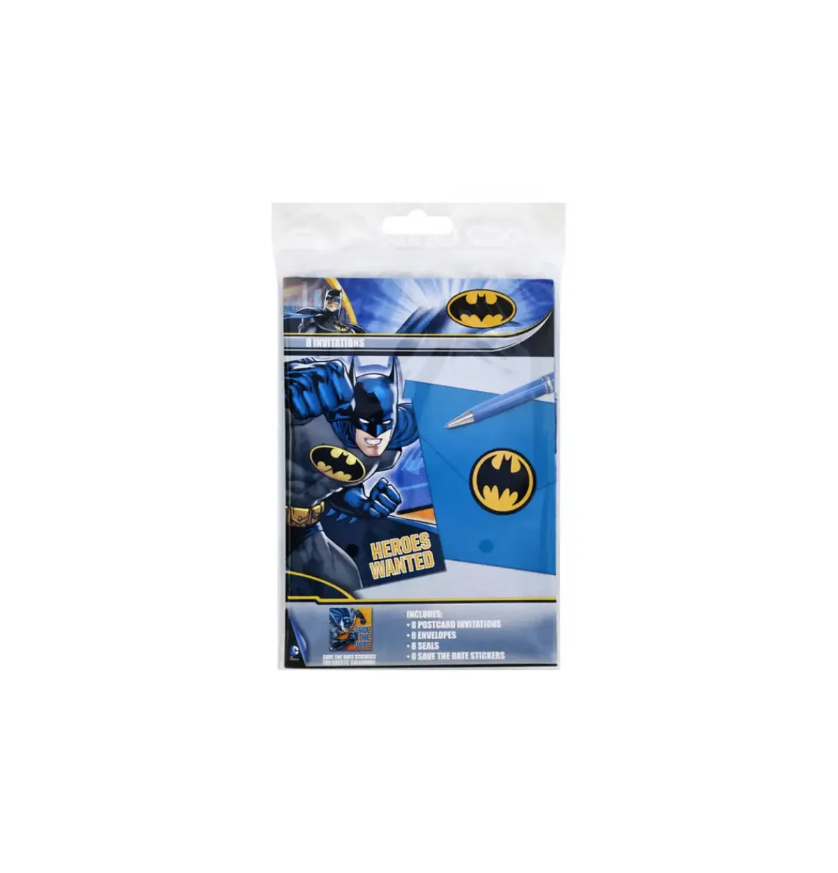 Batman Heroes Unite Invitations 8ct.
