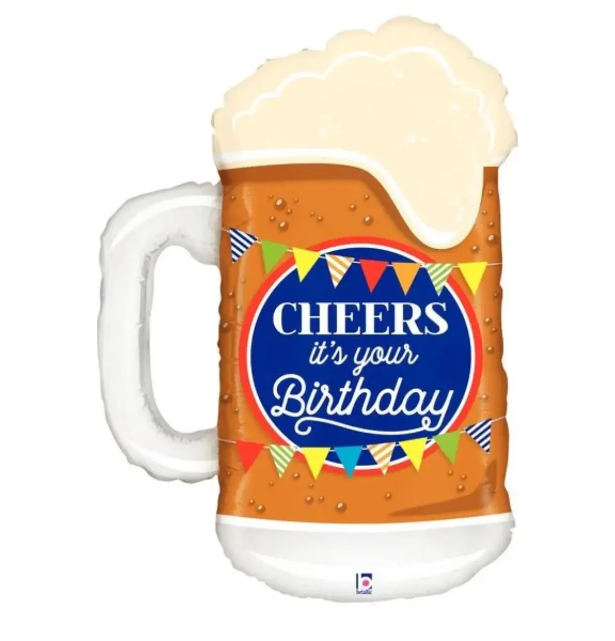 34" CHEERS BDAY BEER SHAPE BALLOON #400