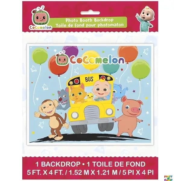 Cocomelon Photo Booth Backdrop 60"x48"