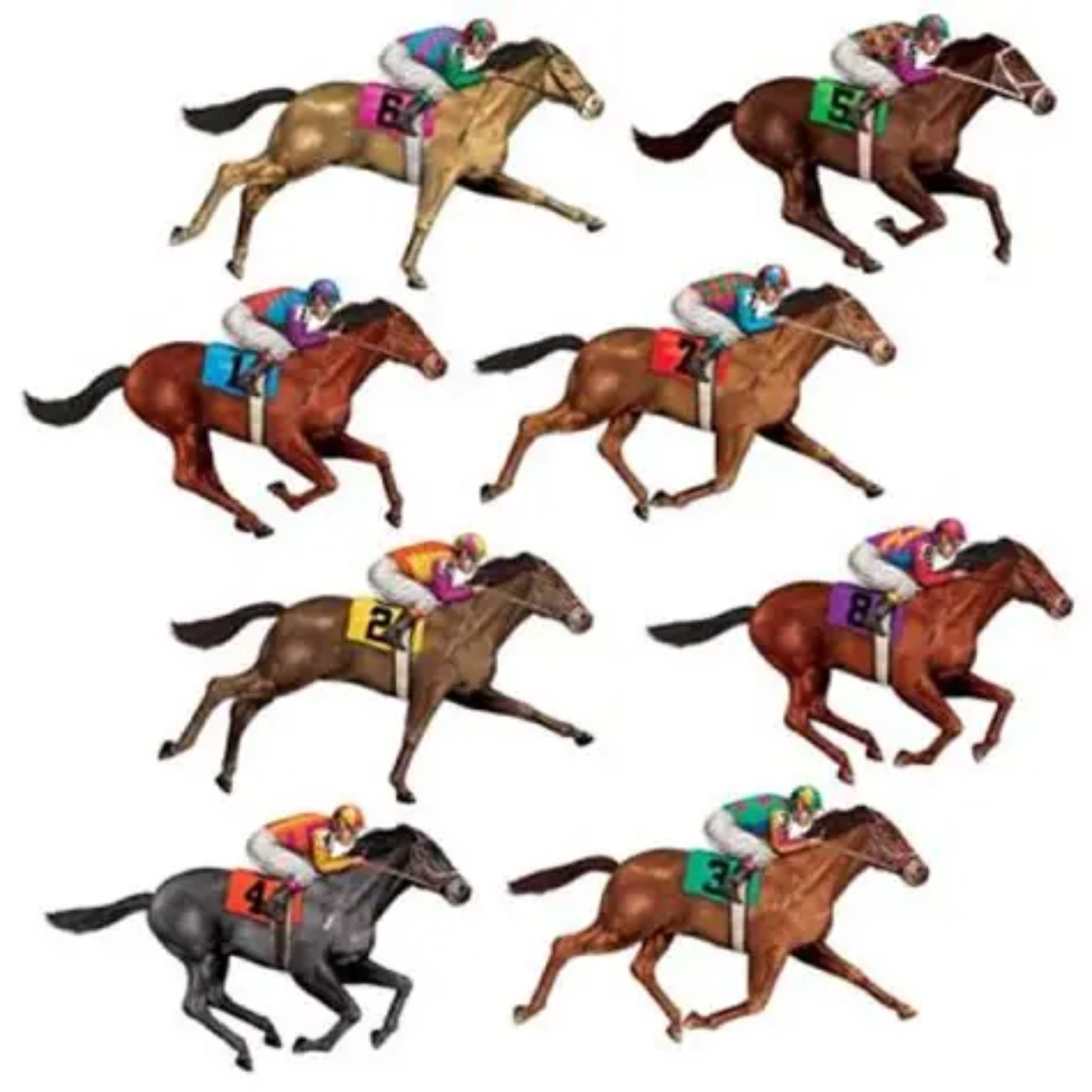 derby-horse.jpg Jockey Helmet Whirls 5pcs. - Image 1