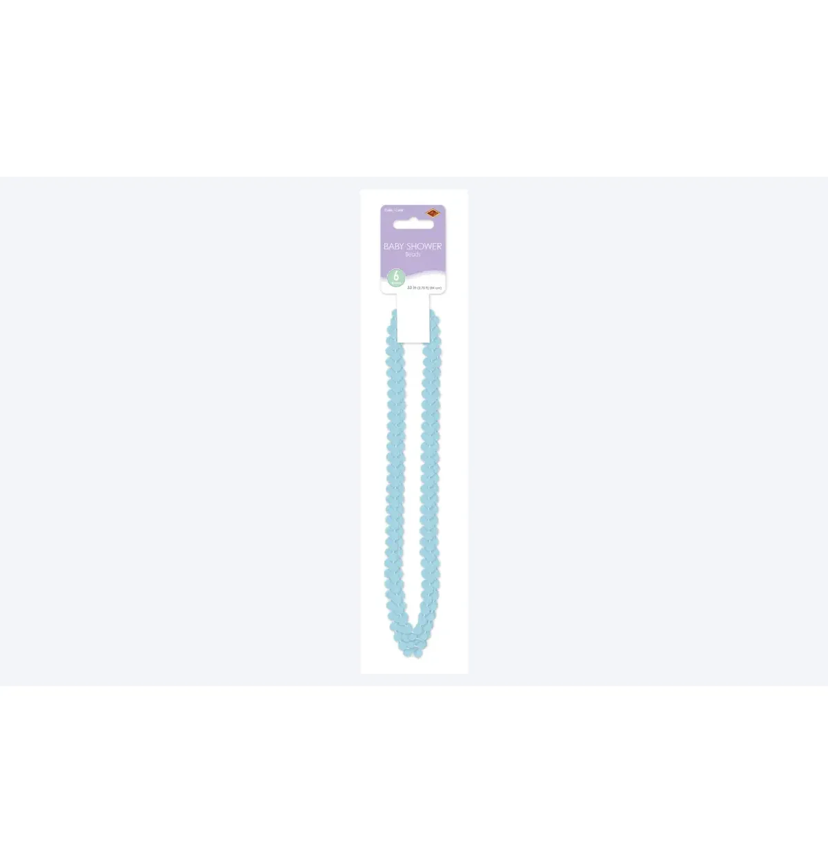 Baby Shower Beads Blue 6PCS