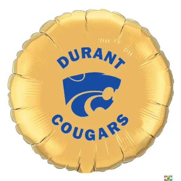18" DURANT Round Balloon - School Logo