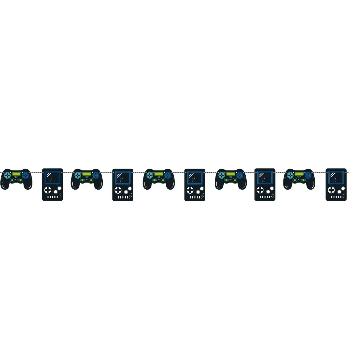 Gamer Birthday Controllers Banner 7 ft