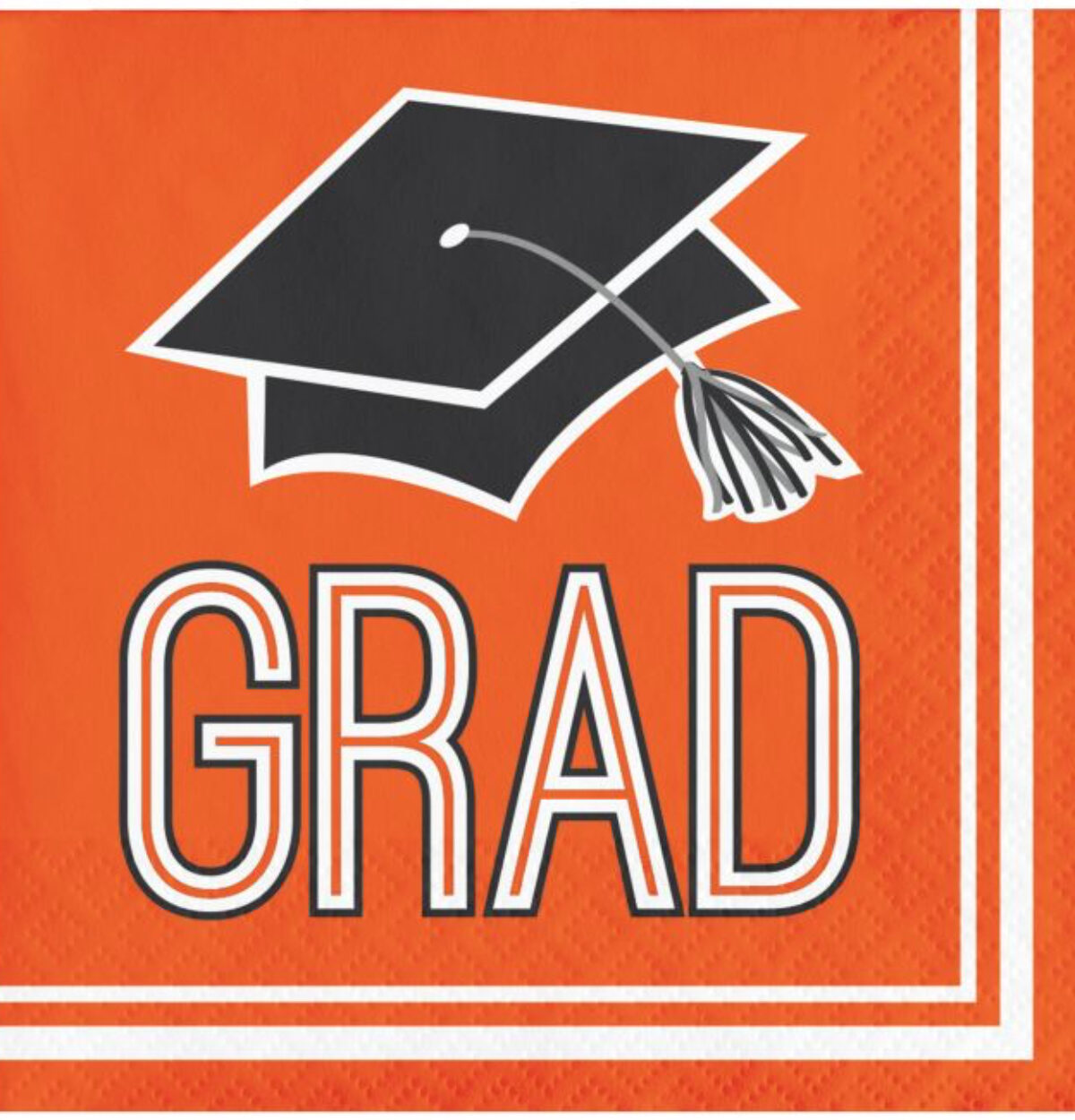 School Spirit Lunch Napkins Orange 36ct.