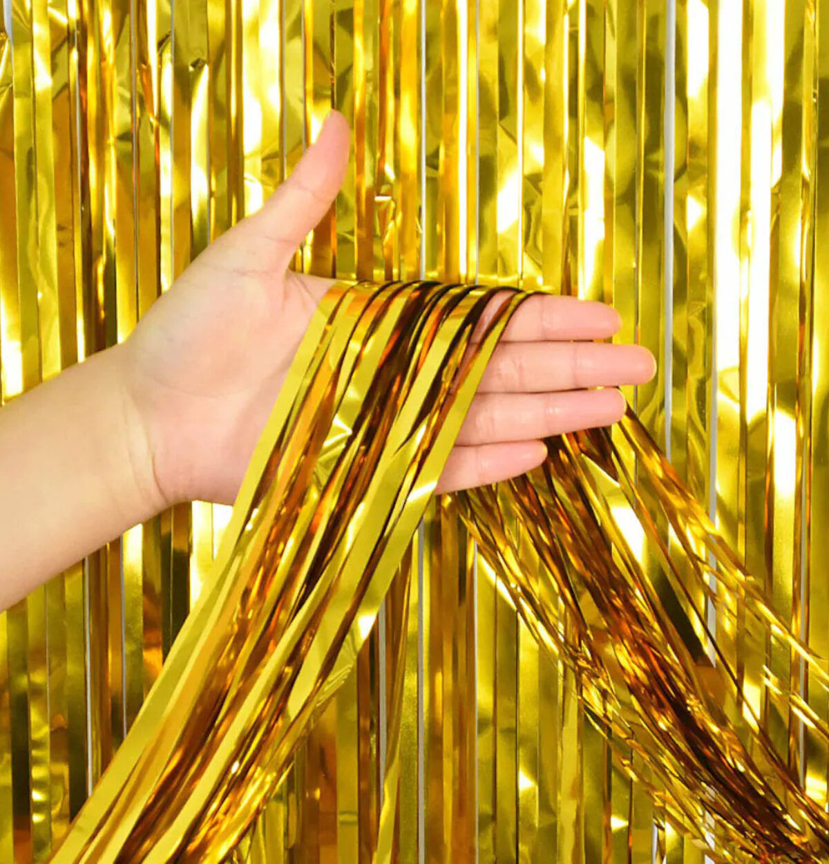 Gold Foil Door Curtain 36" x 96"