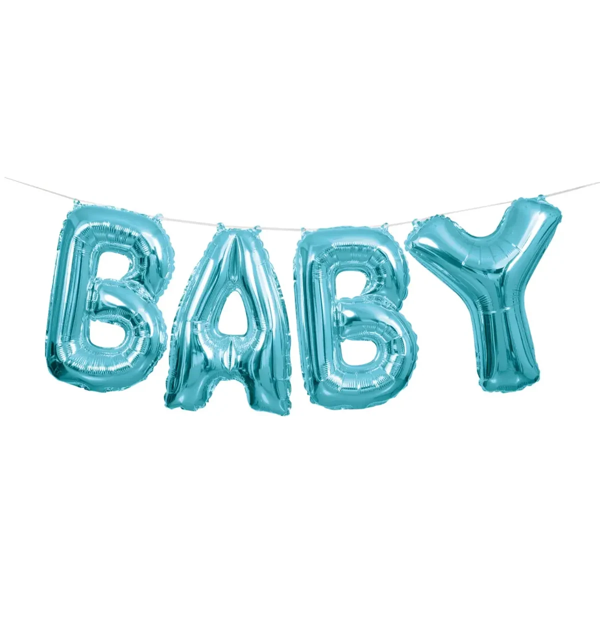 Blue Baby Shower Letter Balloon Banner