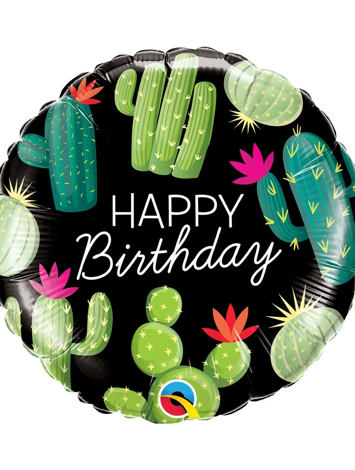 18" Bday Cactus Balloon #110