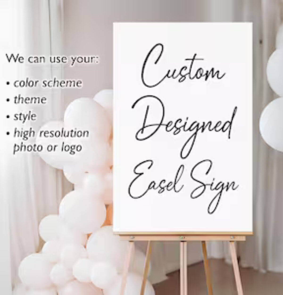 Custom Easel Sign