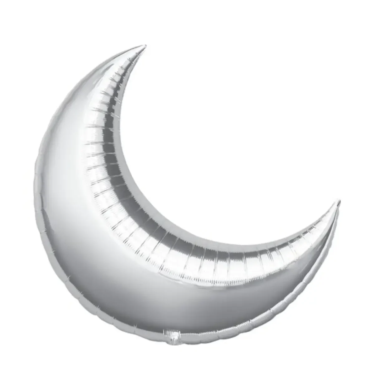 35" Silver Crescent Moon Balloon Shape #329