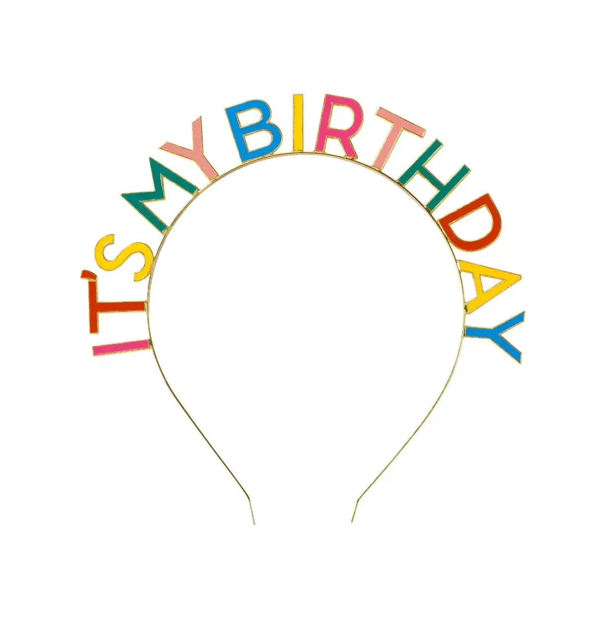 Enamel "It's My Birthday" Headband