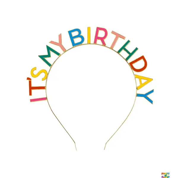 Enamel "It's My Birthday" Headband