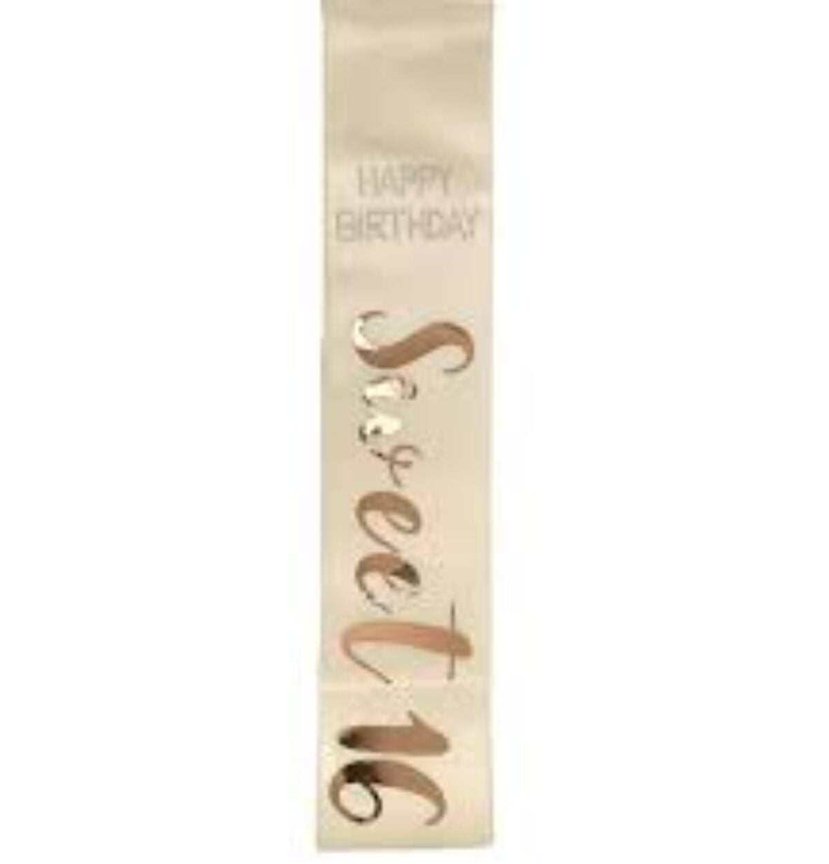 Rose Gold 16th Birthday Sash