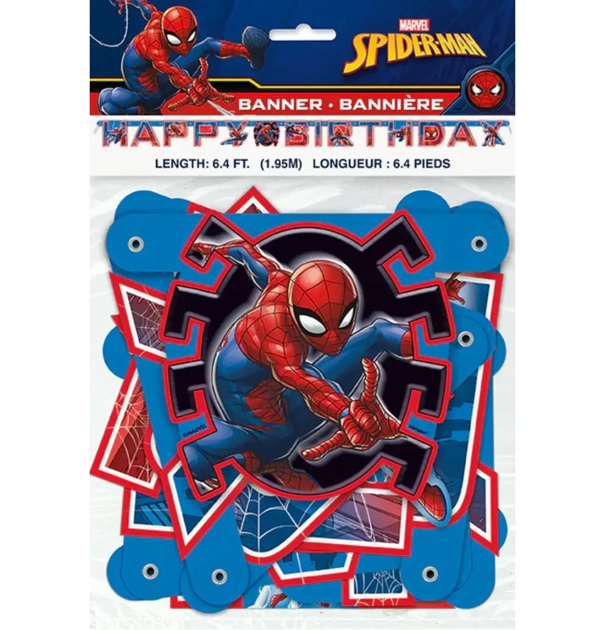 SpiderMan Large Jointed Banner
