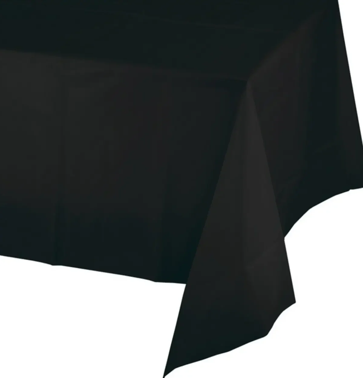 Black Plastic Table Cover 54"x108"
