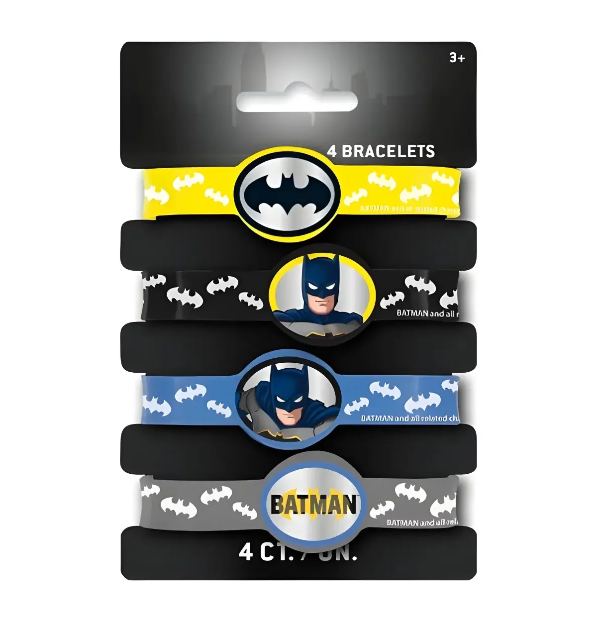 Batman Stretchy Bracelets 4ct.
