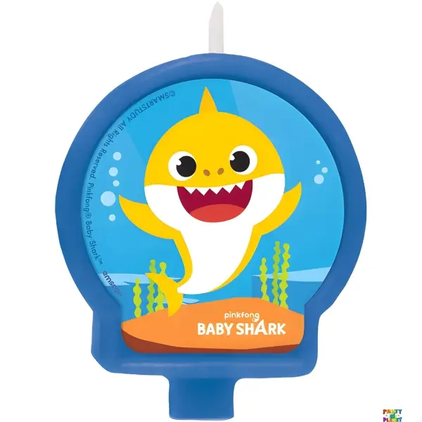 Baby Shark Happy Birthday Candle 1ct.