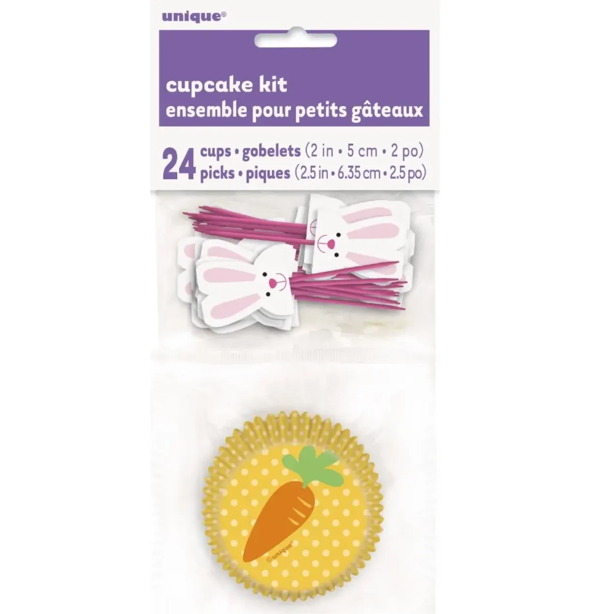 Bunny Carrot Cupcake Kit 24pc