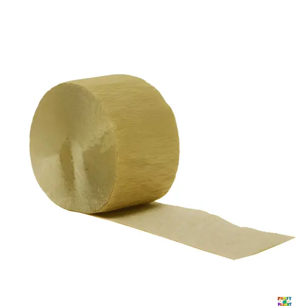 Gold 81ft Crepe Streamer