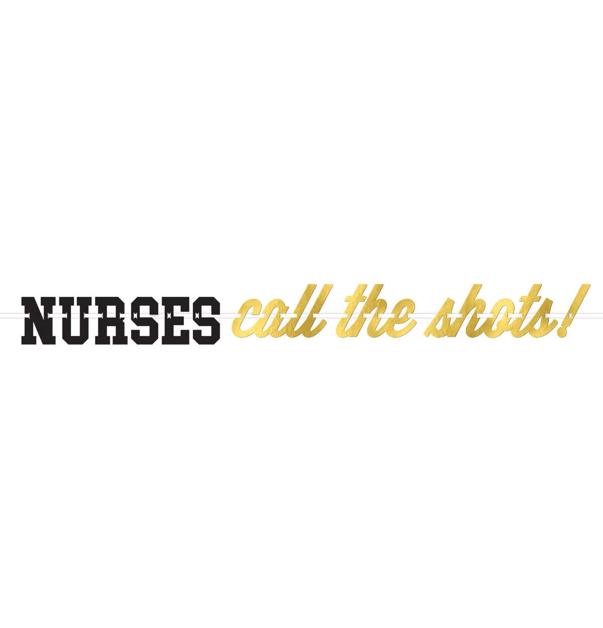 Medical School Grad Ribbon Letter Banner - Nurse