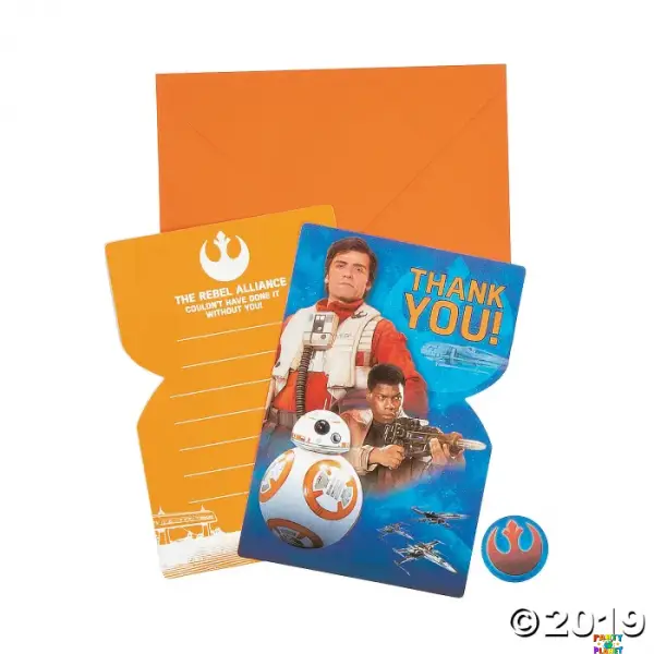 Star Wars Ep 7 Thank You Cards