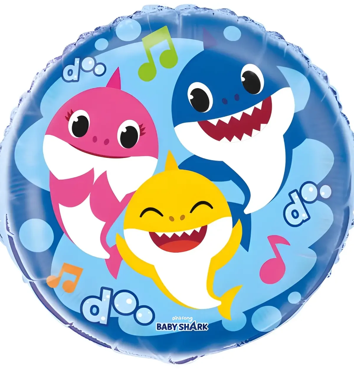 18" Baby Shark Multicolor Round Foil Balloon