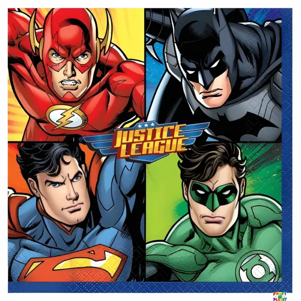 16CT. JUSTICE LEAGUE LUNCH NAPKIN