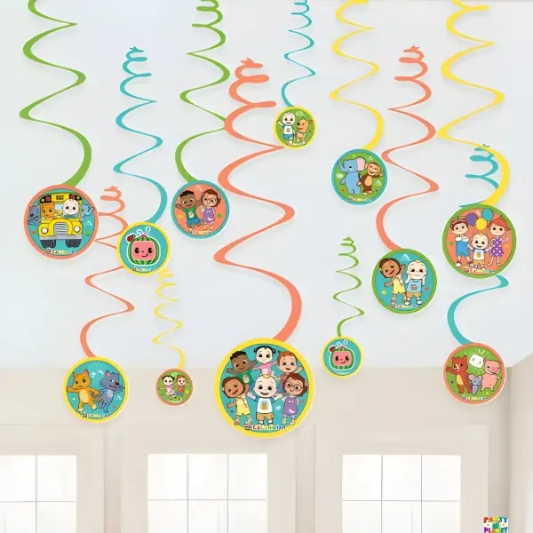 Cocomelon Swirl Decorations