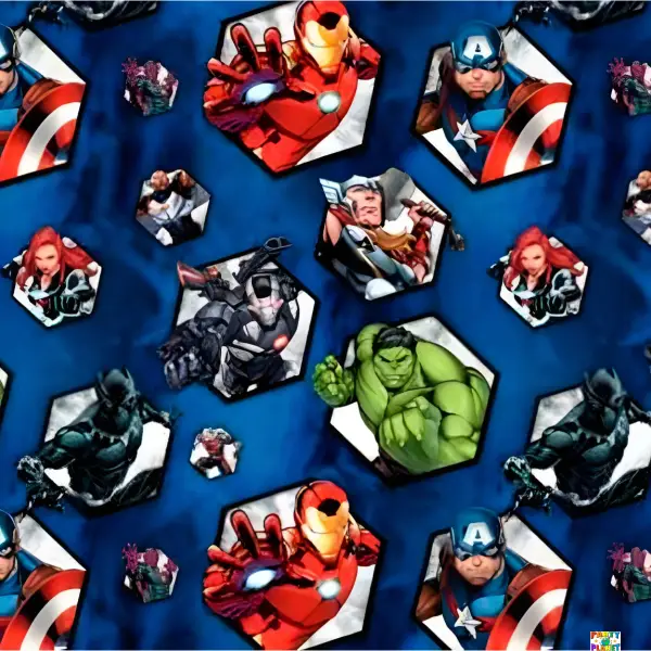 Avengers Gift Wrap 30" x 5 ft